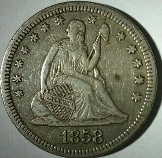 1858-Seated-Liberty-25c