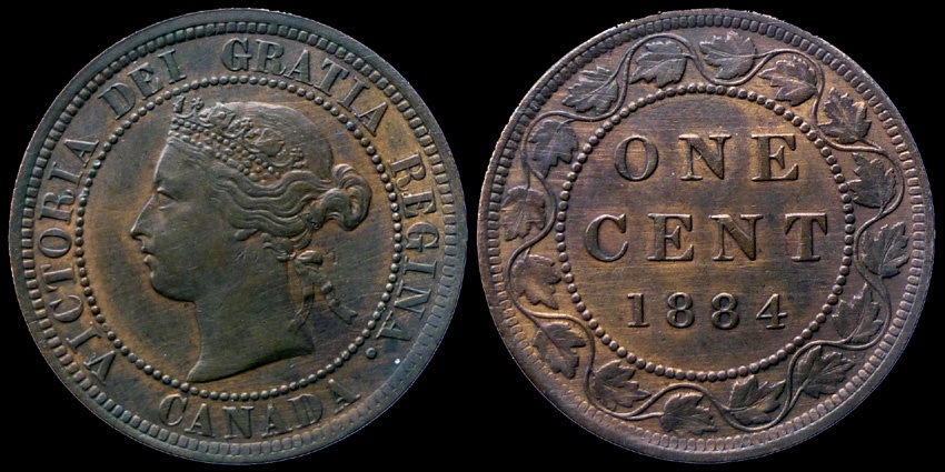 1884-Large-Cent,-Obverse-1