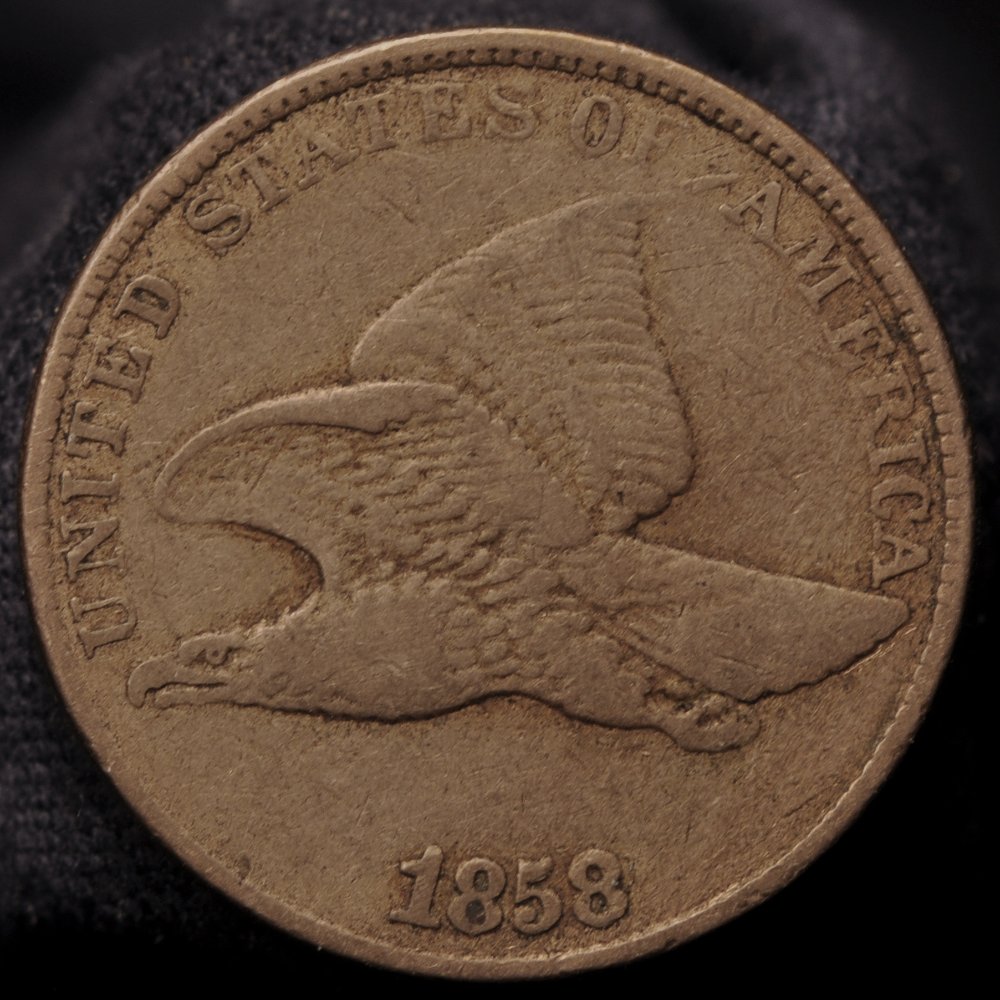 Possible-1858/7-Flying-Eagle-Cent-Overdate