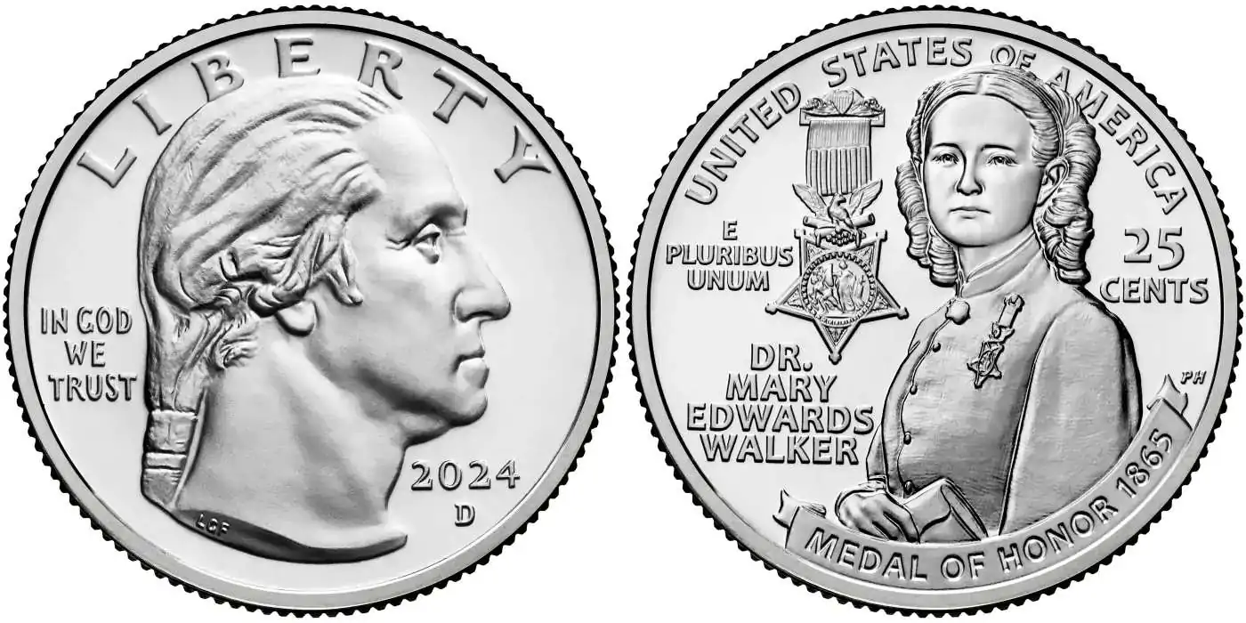2024 D Dr. Mary Edwards Walker American (Prominent) Women Quarter 2024 D Dr. Mary Edwards Walker American (Prominent) Women Quarter