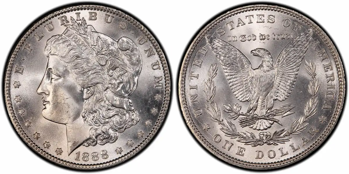 1888 Morgan Dollar 1888 Morgan Dollar PCGS MS67+ 1888 Morgan Dollar 1888 Morgan Dollar PCGS MS67+