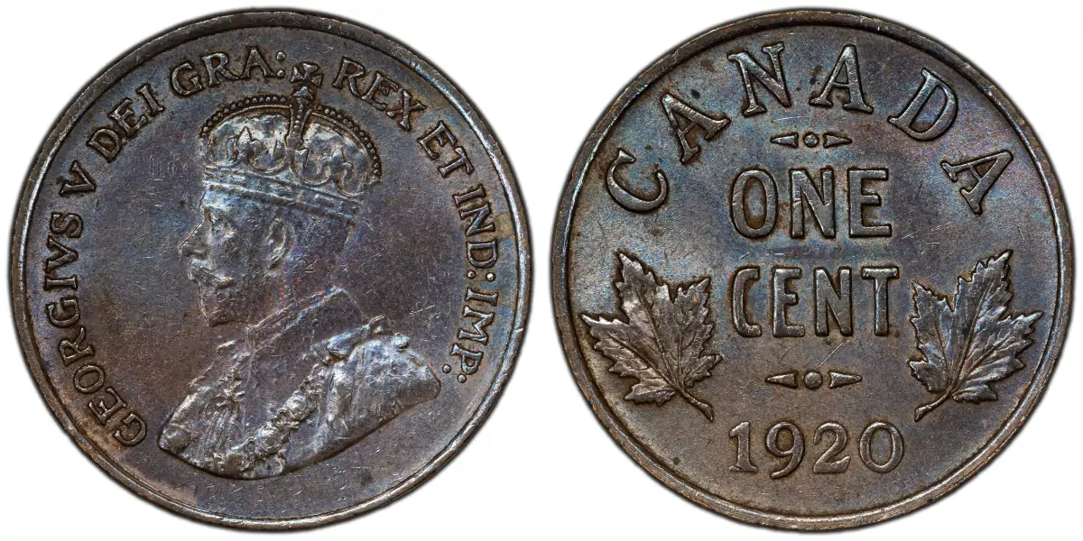 1920 George V Small Cent 1920 George V Small Cent 1920 George V Small Cent 1920 George V Small Cent
