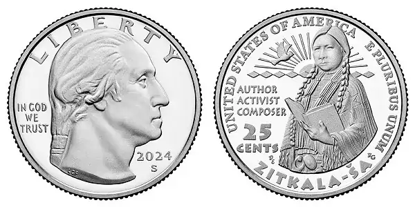 2024 S Zitkala-Sa American (Prominent) Women Quarter 2024 S Zitkala-Sa American (Prominent) Women Quarter