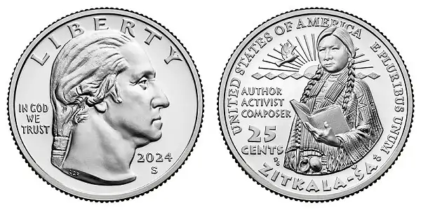 2024 S Zitkala-Sa American (Prominent) Women Quarter 2024 S Zitkala-Sa American (Prominent) Women Quarter