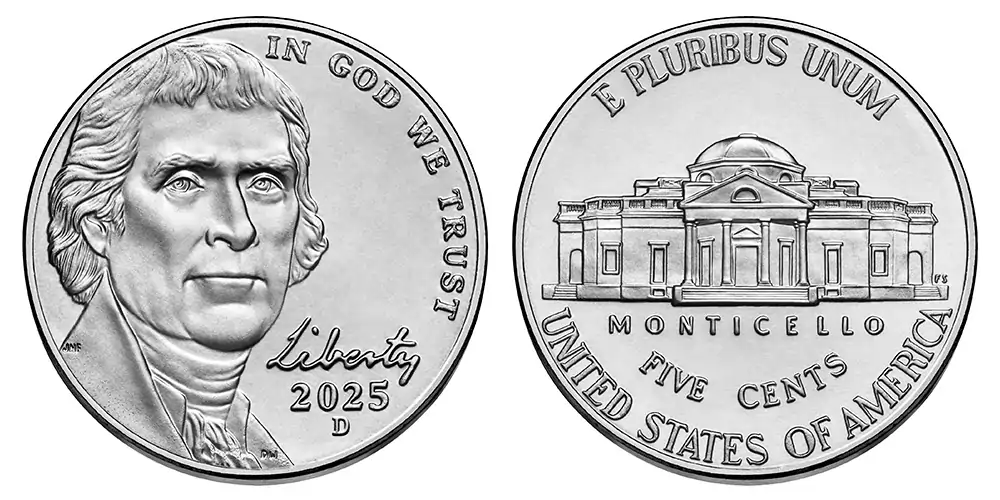 2025 D Jefferson Nickel 2025 D Jefferson Nickel