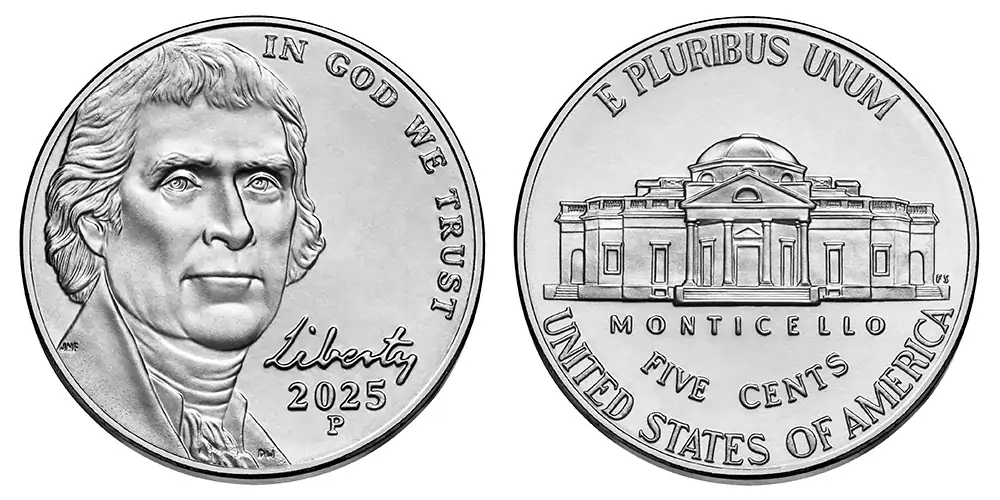 2025 P Jefferson Nickel 