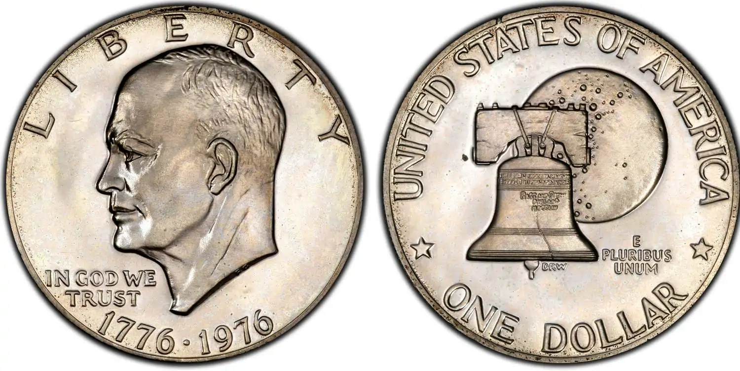  1976 No S Proof Eisenhower Dollar PCGS PR66