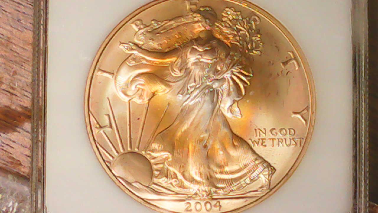 Incredible-Rainbow-Toned-2004-W-Walking-Liberty-Dollar,-Should-I-Buy-Another?