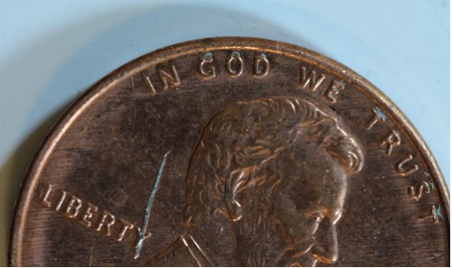 Odd-Scratch-Mark-On-96-Penny