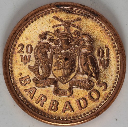 2001-Barbados-Penny-Found-In-Coin-Roll-Searching