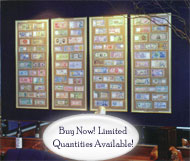 4-Panel-Framed-Currency-Collection-On-Sale
