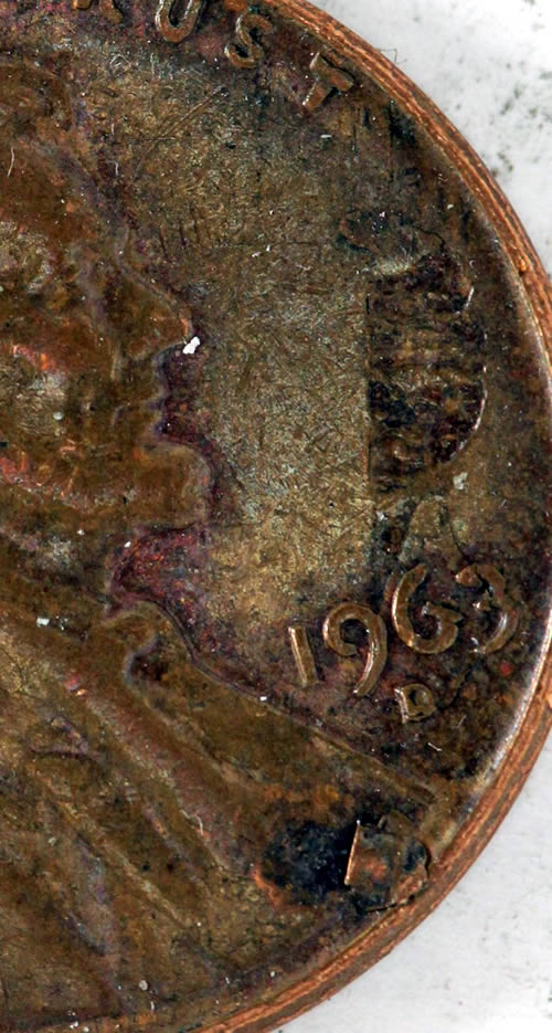 1963-D-Penny-Lamination-Error-?