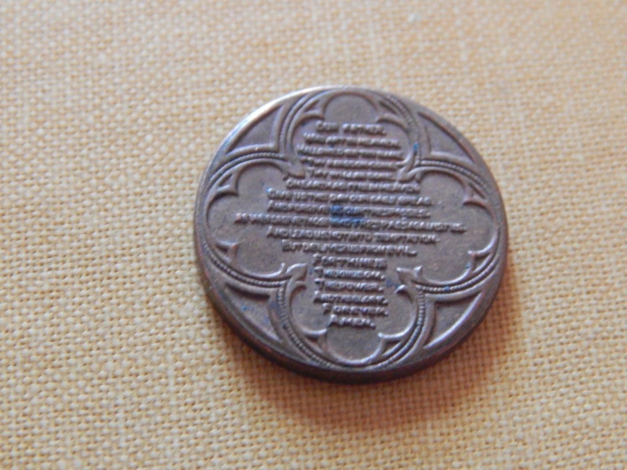 1922-No-D-Penny.--Lords-Prayer-Reverse.