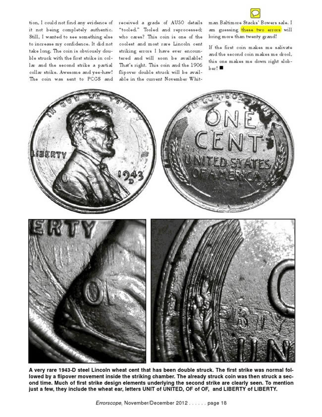 1943-D-Steel-Cent-Flipover-Double-Strike-PCGS-Genuine-Rarest