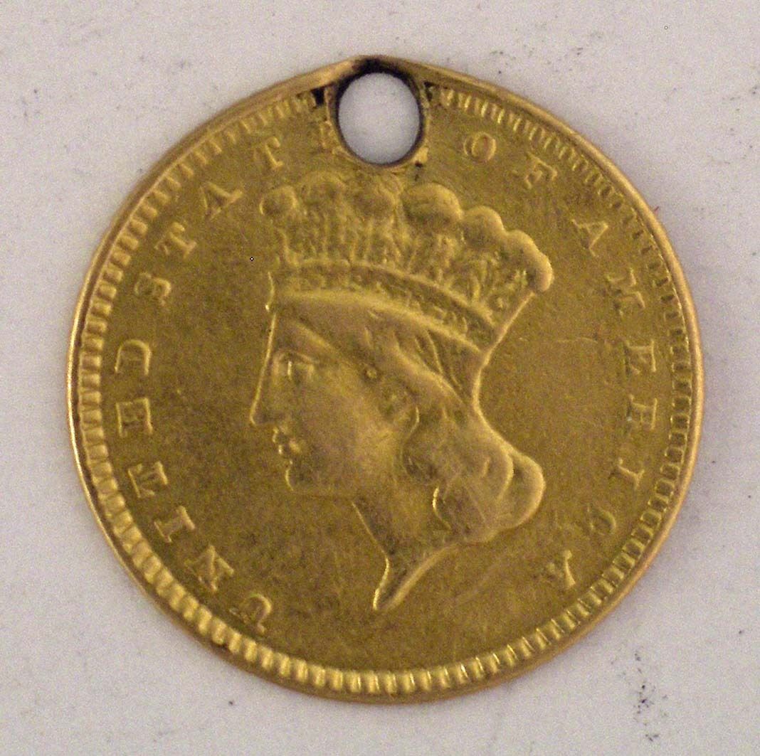 1862-United-States-Gold-One-Dollar-Coin-Pierced