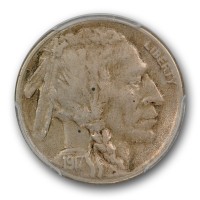 1917-S-Buffalo-Nickel-PCGS-VF-35-Two-Feathers-Rare-Variety