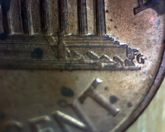 1989-P-1cent--Nice-Die-Chip