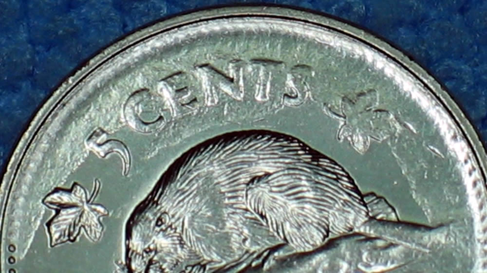 1997-Canada-5-Cent=struck-Trough-Greas