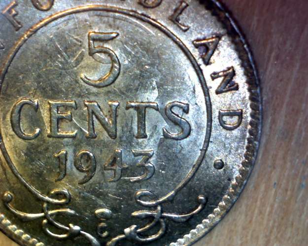 NFLD-1943-5-Cent-Error