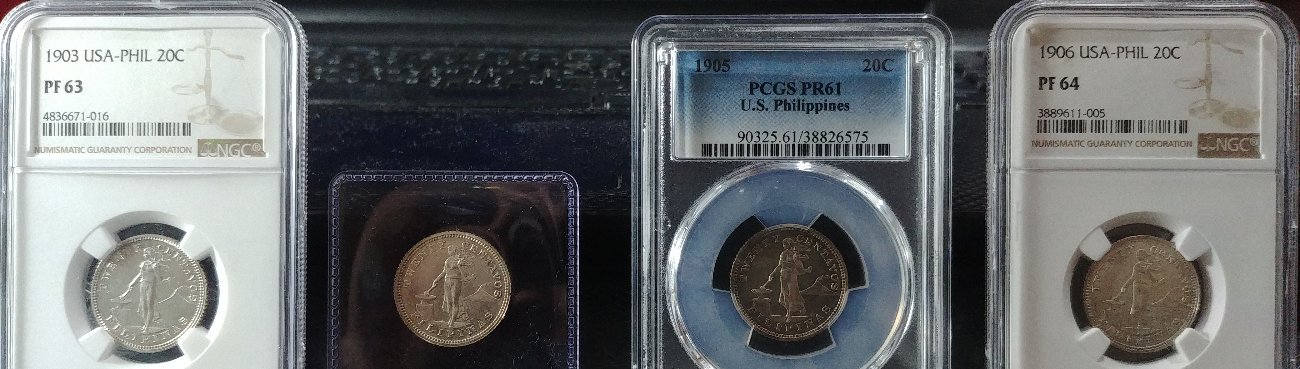 Us-Philippine-20-Centavos-Proof-1903-1904-1905-&-1906