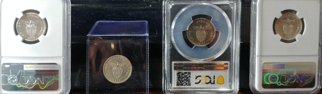 Us-Philippine-20-Centavos-Proof-1903-1904-1905-&-1906