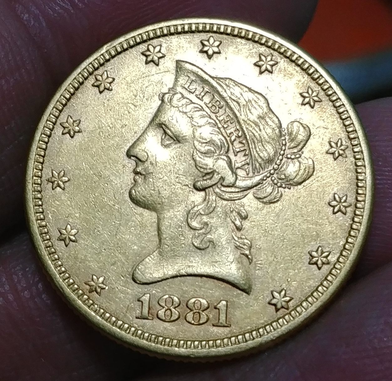 1881-$10-Gold-Coronet