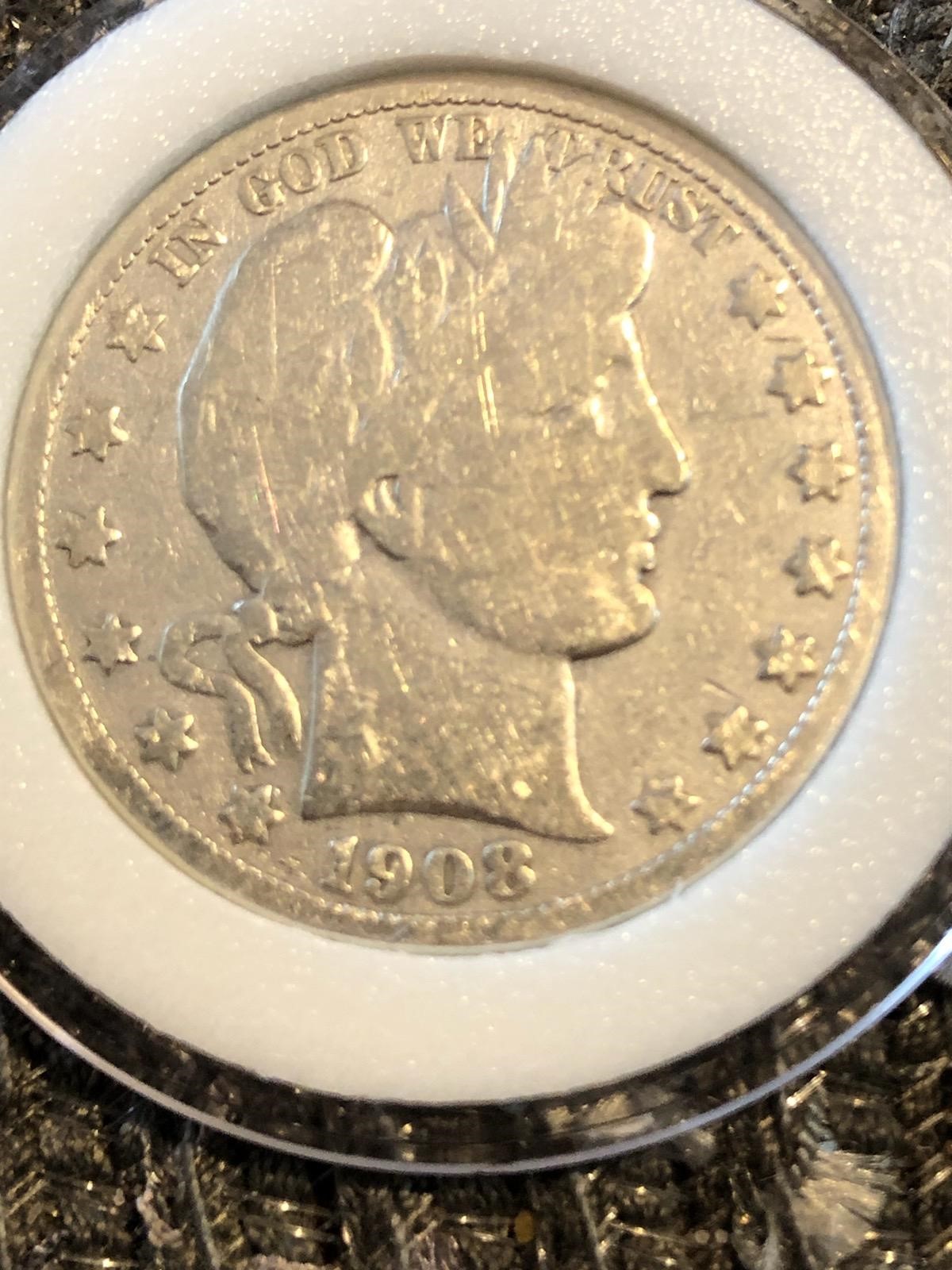 Grade-My-1908-1/2-Dollar