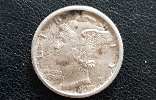 90%-Junk-Silver-Find:-1918-S-Dime-For-Grading
