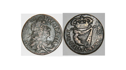 1681-13-String-Irish-Half-Penny-KM90.1