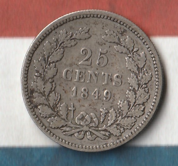 1849-Netherlands-25-Cents---No-Dot