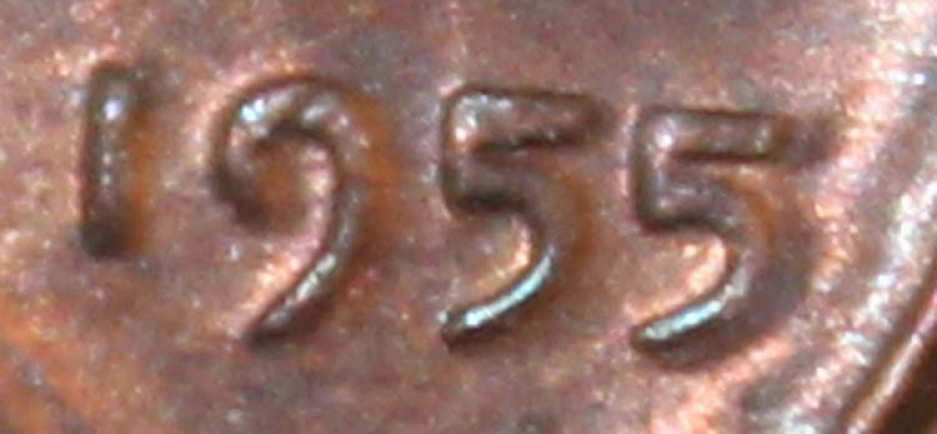 1955-Wheat-Cent-Double-5's?