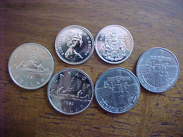 1980,84,87-Can.-Coins