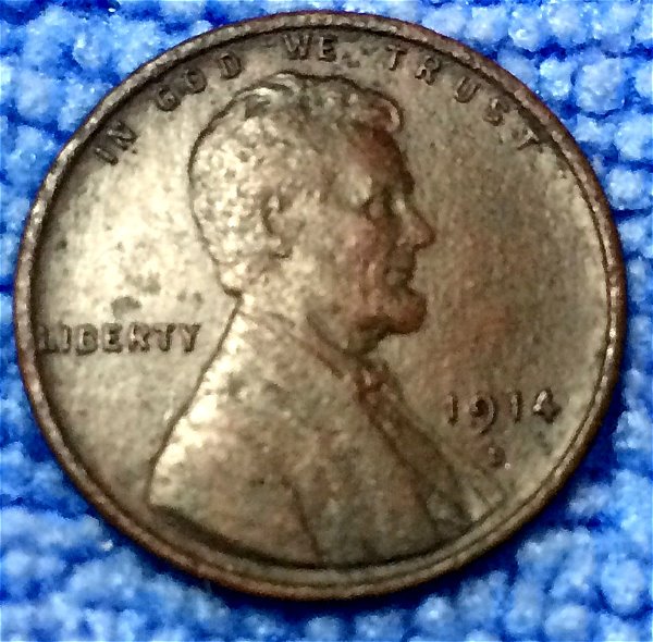 1914-D-Lincoln---XF/Au-+-Details