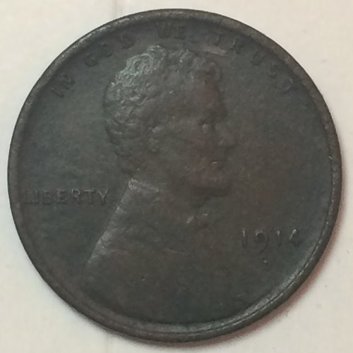 1914-D-Lincoln---XF/Au-+-Details