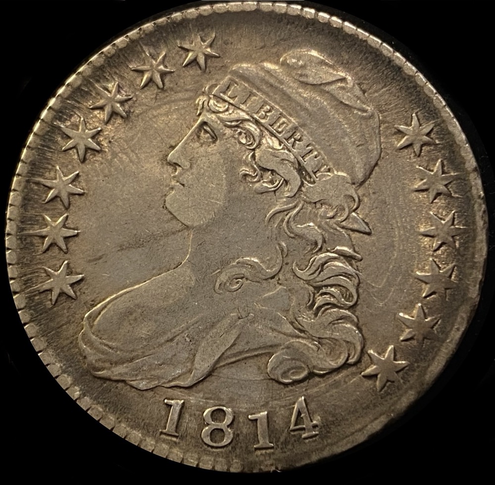 1814-Capped-Bust-Half-O-108A--E-Over-A---Keep-Or-Return,-What's-Your-Vote?