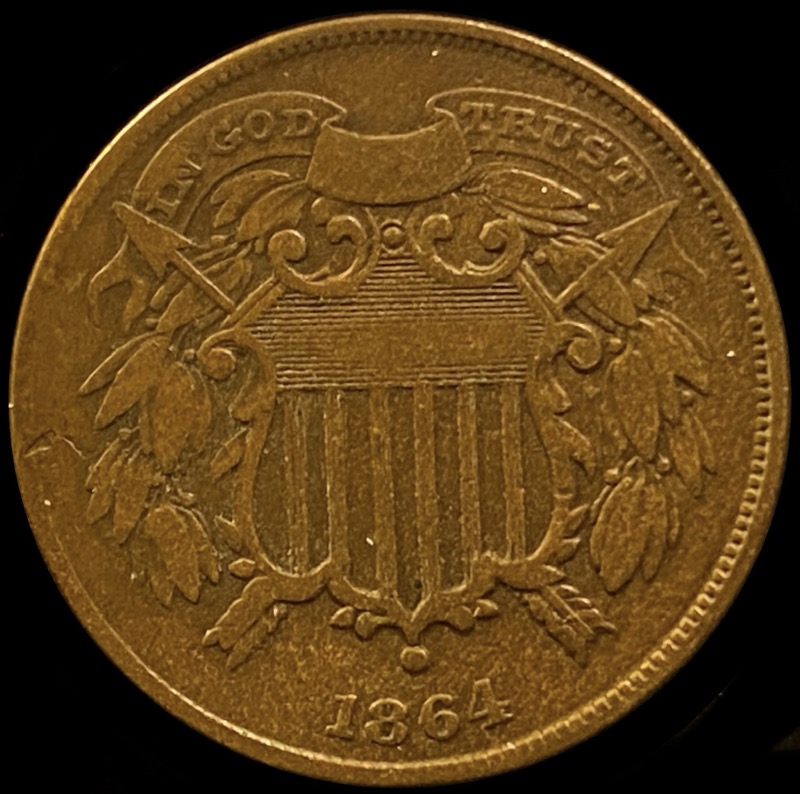1864-Two-Cent-Piece---Small-Motto