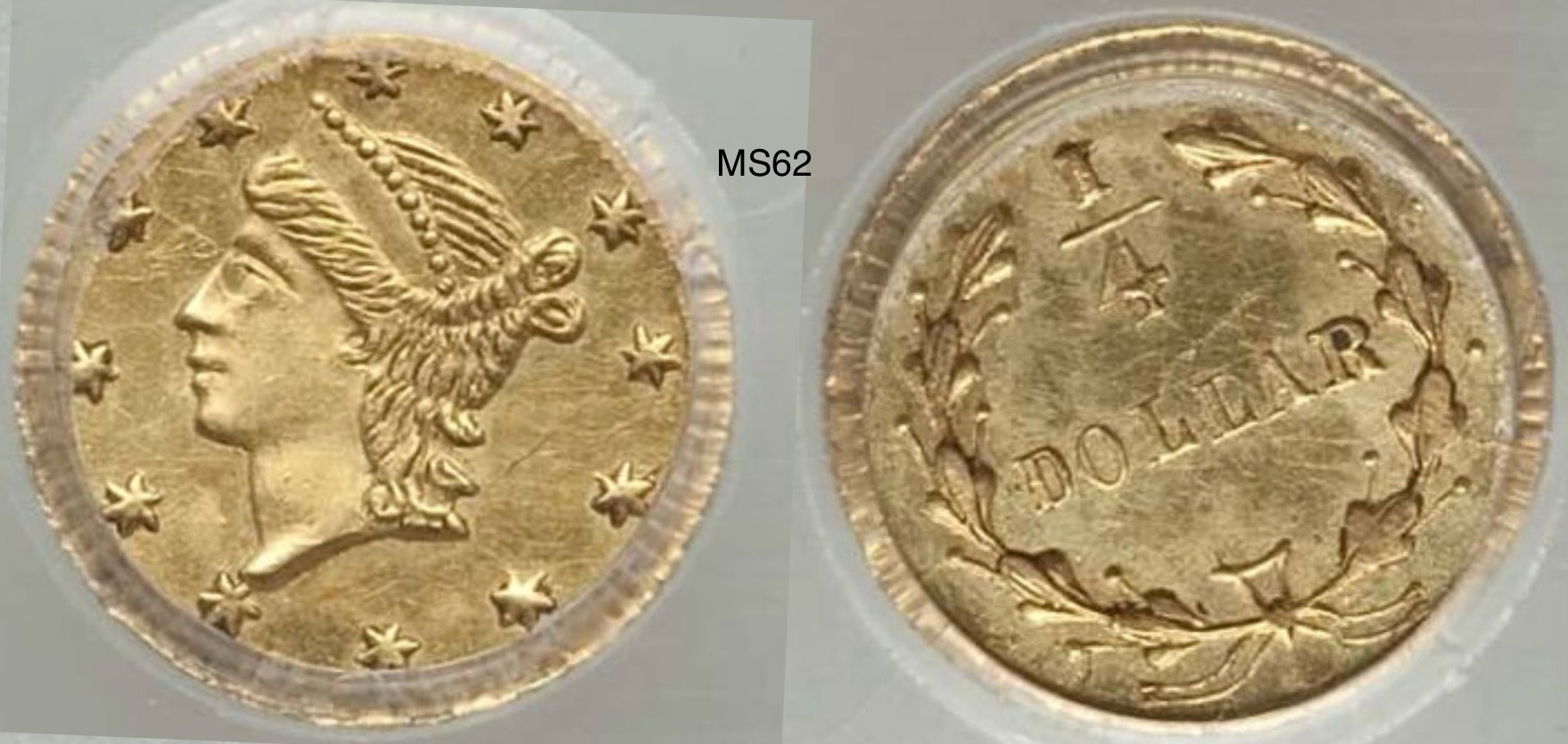 California-Fractional-1854-G-25c-Bg-224-&-Grade/Value-Guidance-For-PCGS-Submission