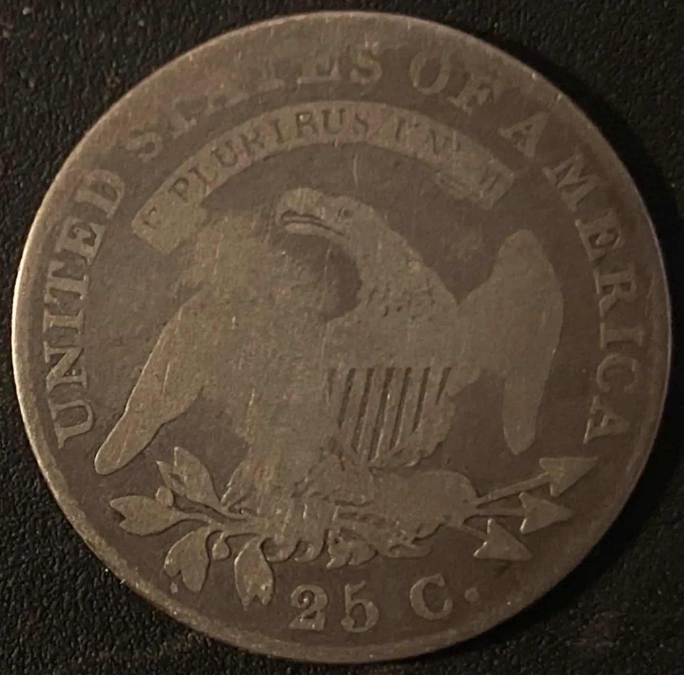 1822-Capped-Bust-Quarter-#2-For-Your-Thoughts?