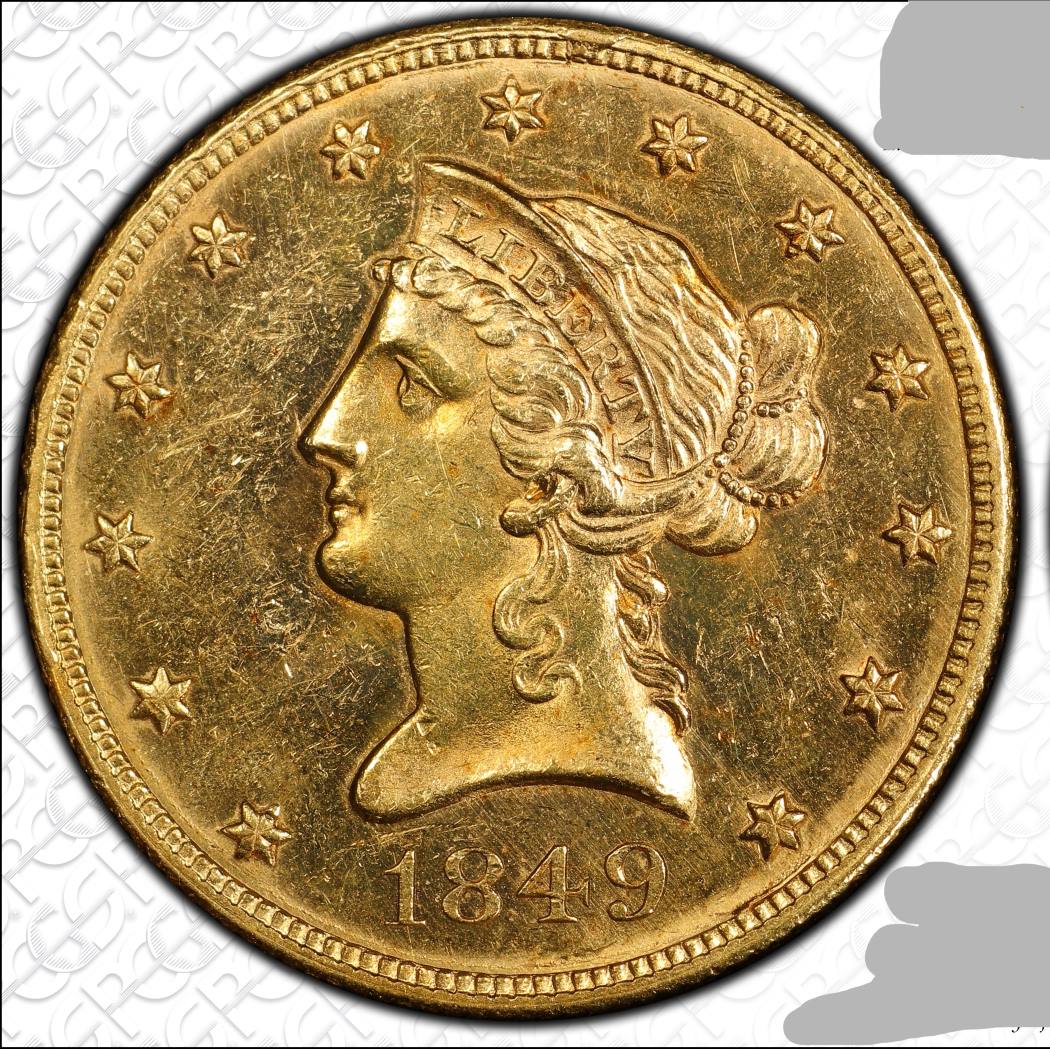 1849-Coronet-Eagle-PCGS-Vs-You