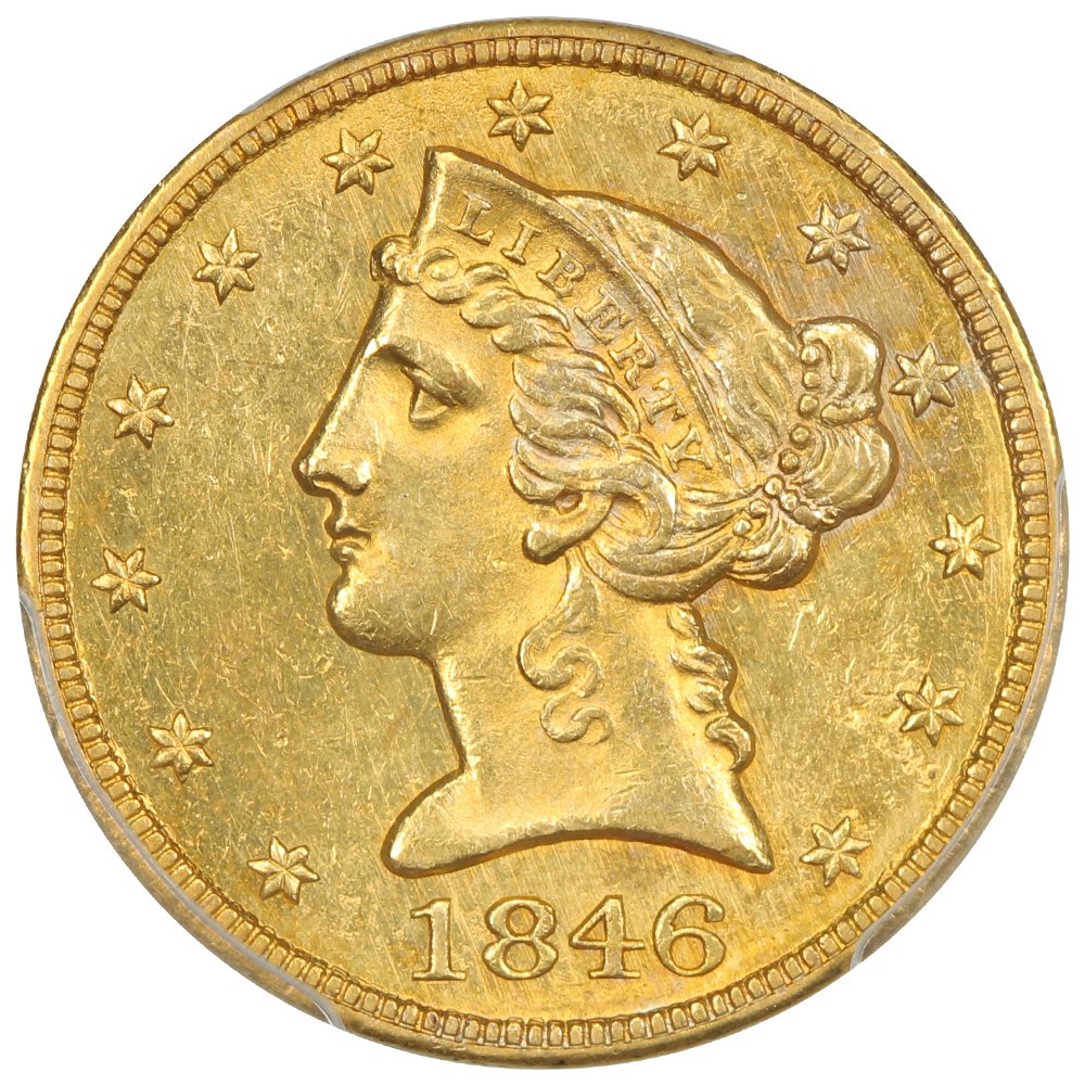 1846-Coronet-Half-Eagle-PCGS-Vs-You