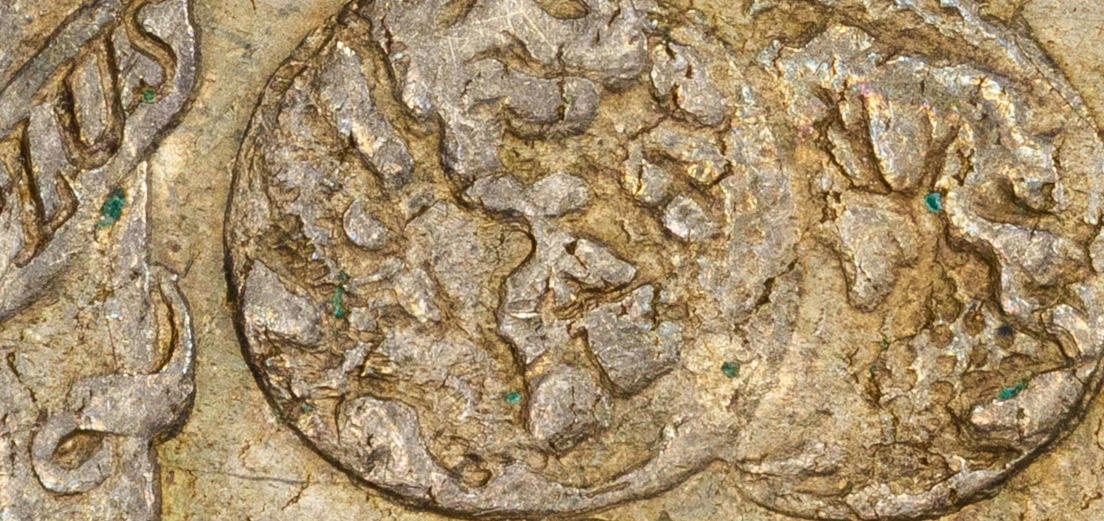 Are-These-Tiny-Green-Spots-On-A-1734-Mexican-Pillar-8-Reales-Verdigris?