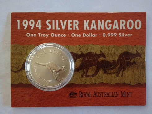 Ram-$1-1oz-Silver-Kangaroo-Specimen-Carded-Series-With-Pics