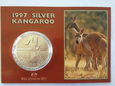 Ram-$1-1oz-Silver-Kangaroo-Specimen-Carded-Series-With-Pics