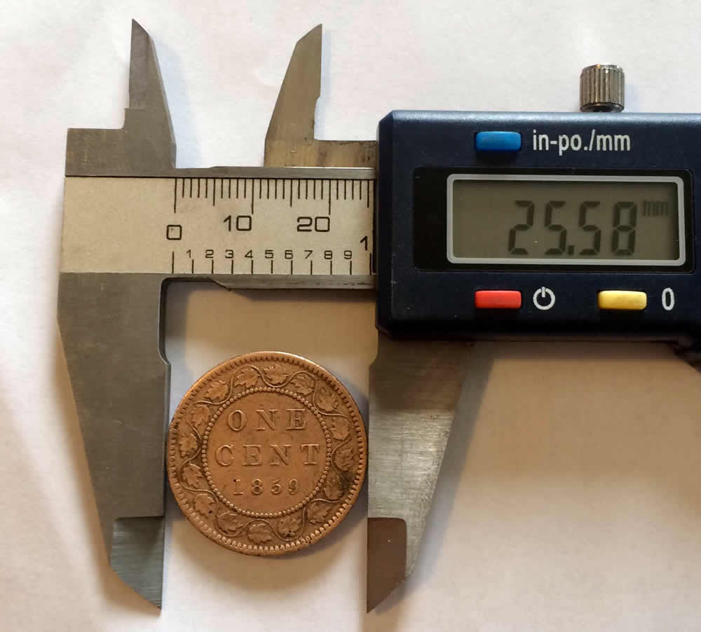 1859-Canadian-Penny: