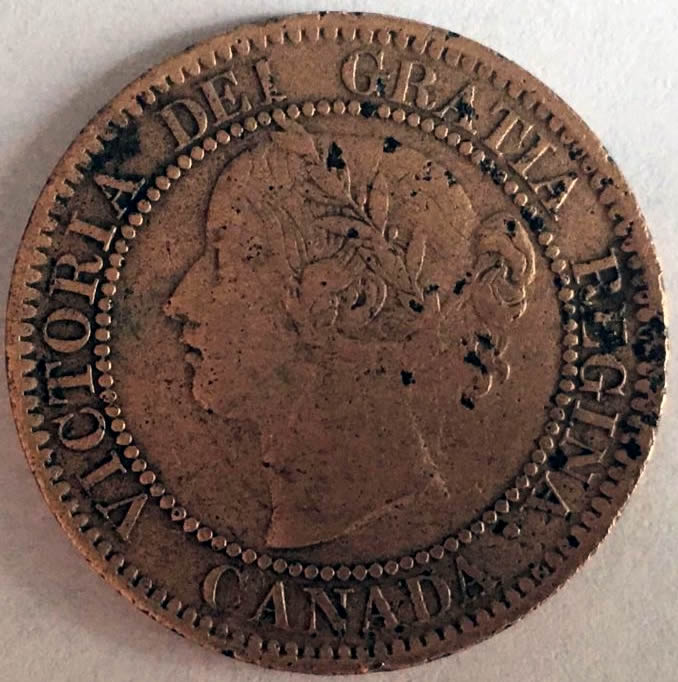 1859-Canadian-Penny: