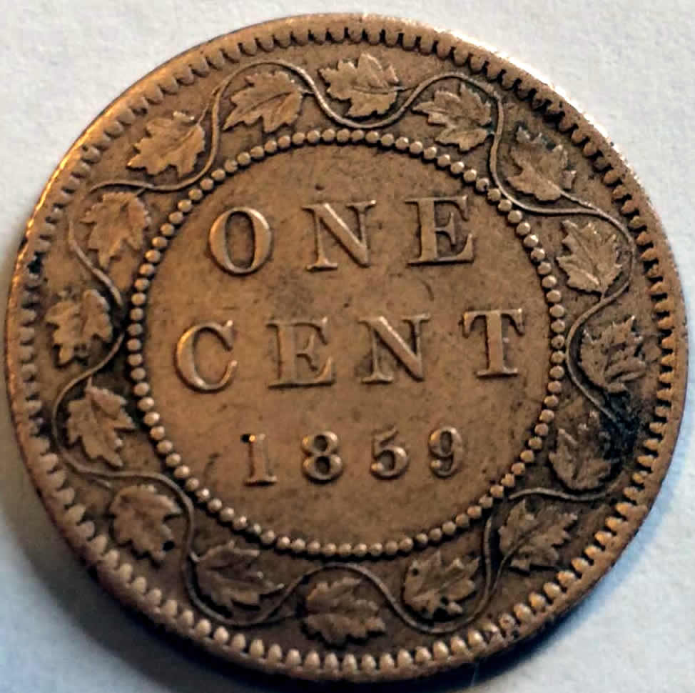 1859-Canadian-Penny: