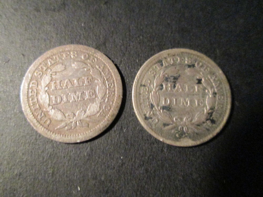1854-And-1855-Half-Dimes-For-Grade-Opinion