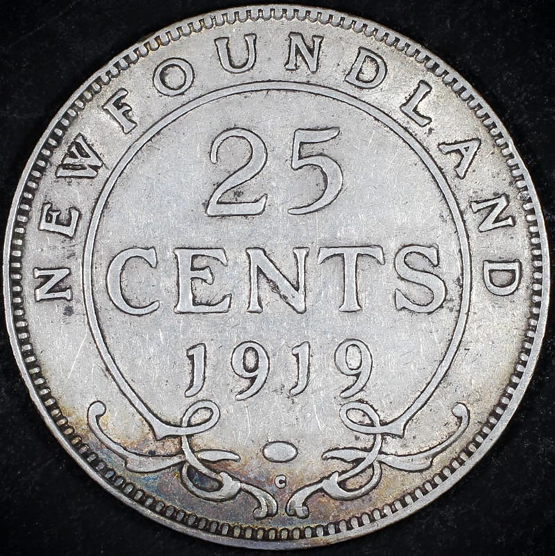 1919-Newfoundland-25-Cent---Grading-Advice