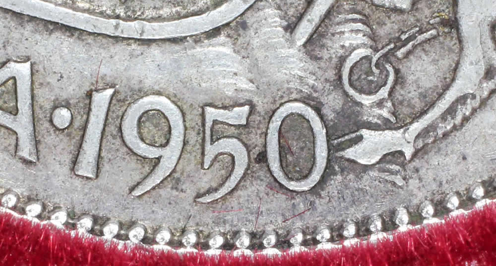 1950-Canadian-50-Cent-No-Design---Grading-Help
