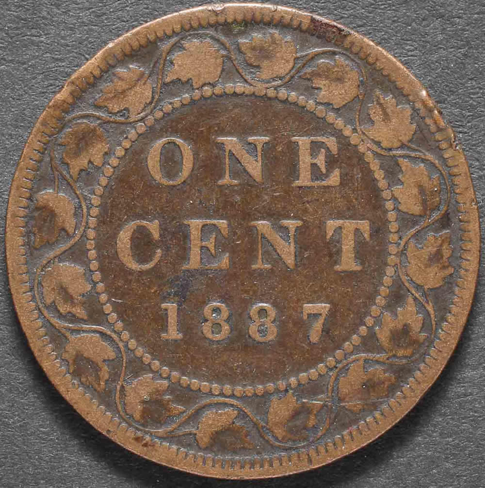 1887-Canadian-Penny---VG---8-?